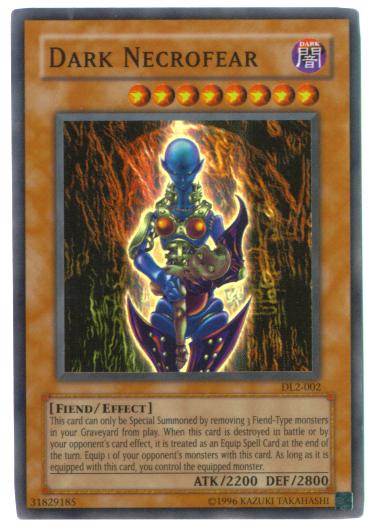 Yu-Gi-Oh Card - DL2-002 - DARK NECROFEAR (super rare holo