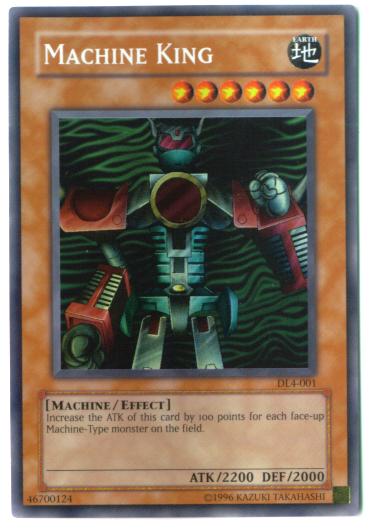 Yu-Gi-Oh Card - DL4-001 - MACHINE KING (super rare holo)