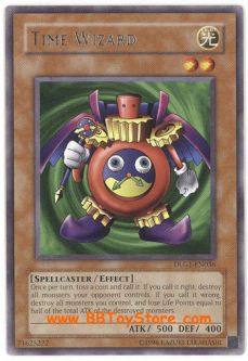 Yu-Gi-Oh Card - DLG1-EN036 - TIME WIZARD (rare)