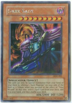 Yu-Gi-Oh Card - DOD-002 - DARK SAGE (secret rare holo)