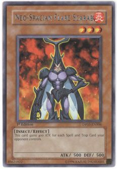 Yu-Gi-Oh Card - DP03-EN006 - NEO-SPACIAN FLARE SCARAB (rare)