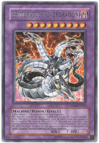 Yu-Gi-Oh Card - DP04-EN013 - CHIMERATECH OVERDRAGON (rare