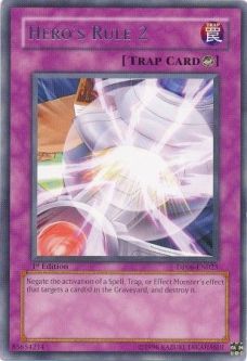 Yu-Gi-Oh Card - DP06-EN025 - HERO'S RULE 2 (rare) [1st Edition]