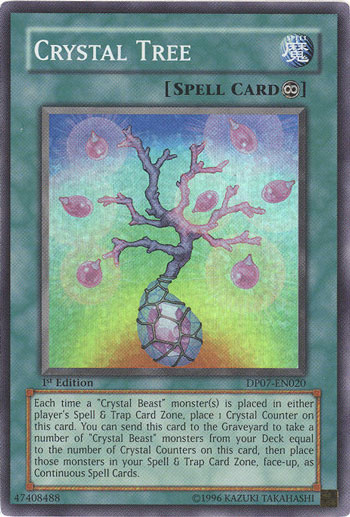 Yu-Gi-Oh Card - DP07-EN020 - CRYSTAL TREE (super rare holo)