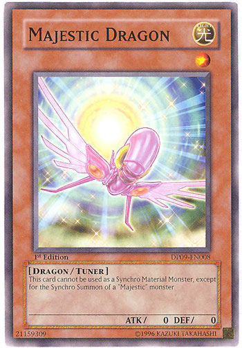 Yu-Gi-Oh Card - DP09-EN008 - MAJESTIC DRAGON (common): BBToyStore.com -  Toys, Plush, Trading Cards, Action Figures & Games online retail store shop  sale