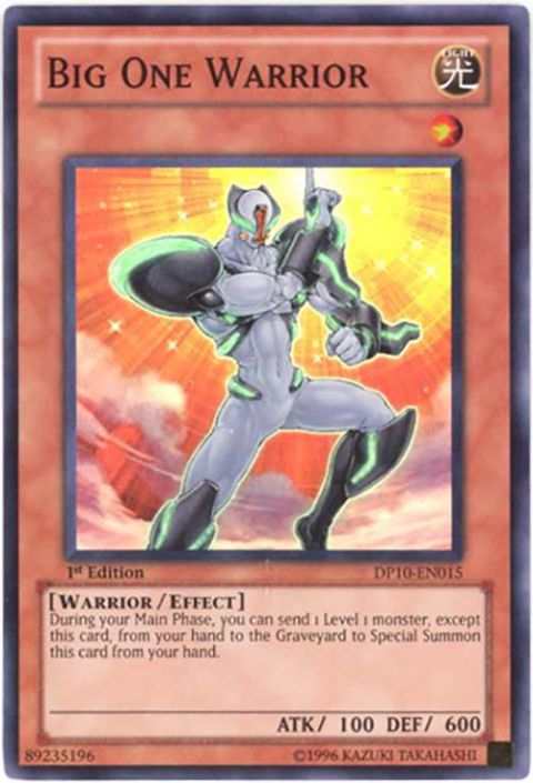 Yu-Gi-Oh Card - DP10-EN015 - BIG ONE WARRIOR (super rare holo)