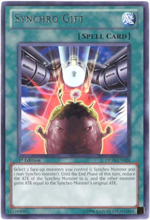 Yu-Gi-Oh Card - DP10-EN024 - SYNCHRO GIFT (rare): BBToyStore.com - Toys,  Plush, Trading Cards, Action Figures & Games online retail store shop sale