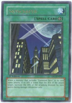 Yu-Gi-Oh Card - DP1-EN021 - SKYSCRAPER (rare)