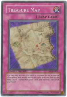 Yu-Gi-Oh Card - DPK-ENSE2 - TREASURE MAP (secret rare holo)