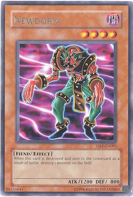 Yu-Gi-Oh Card - DR1-EN005 - NEWDORIA (rare)