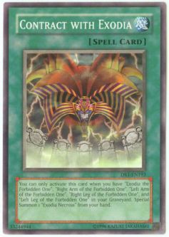 Yu-Gi-Oh Card - DR1-EN193 - CONTRACT WITH EXODIA (common)
