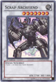 Yu-Gi-Oh Card - DREV-EN000 - SCRAP ARCHFIEND (super rare holo)