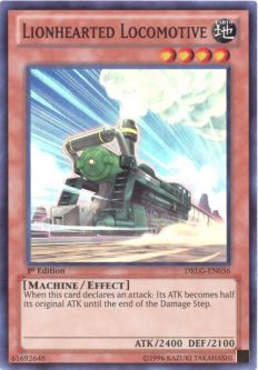 Yu-Gi-Oh Card - DRLG-EN036 - LIONHEARTED LOCOMOTIVE (super rare holo)