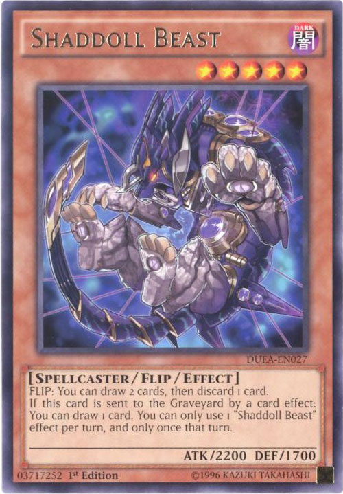 Yu-Gi-Oh Card - DUEA-EN027 - SHADDOLL BEAST (rare)
