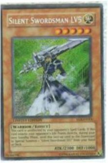 Yu-Gi-Oh Card - EEN-ENSE4 - SILENT SWORDSMAN LV5 (secret rare holo)