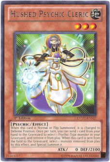 Yu-Gi-Oh Card - EXVC-EN027 - HUSHED PSYCHIC CLERIC (rare)