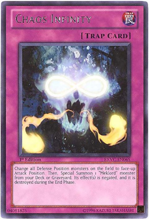 Yu-Gi-Oh Card - EXVC-EN065 - CHAOS INFINITY (rare)