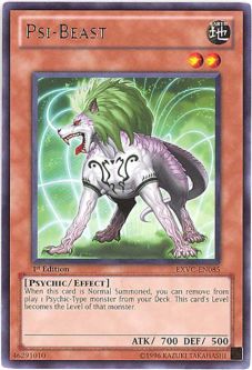 Yu-Gi-Oh Card - EXVC-EN085 - PSI-BEAST (rare)