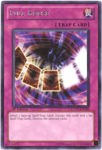 Yu-Gi-Oh Card - EXVC-EN088 - FULL HOUSE (rare): BBToyStore