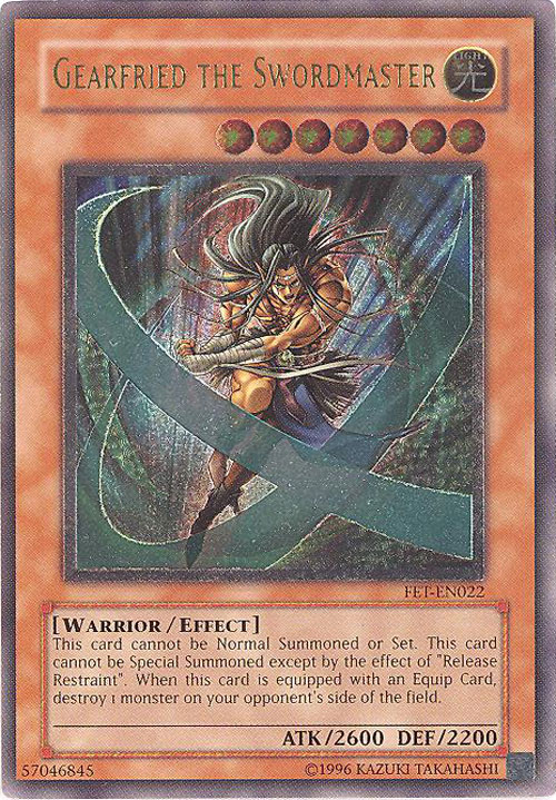 Yu-Gi-Oh! Gearfried The Swordmaster Card - LCJW-EN040 Common 1st Edition From Joey's World - View #4