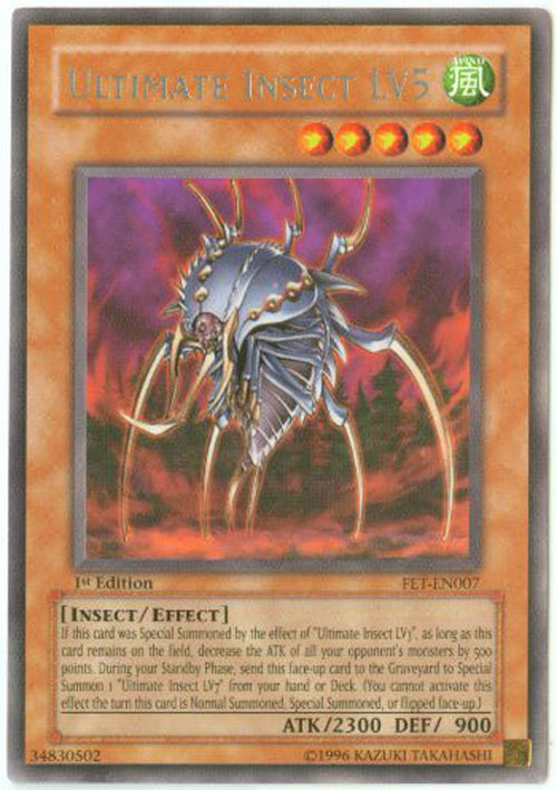 Yu-Gi-Oh Card - FET-EN007 - ULTIMATE INSECT LV5 (rare)