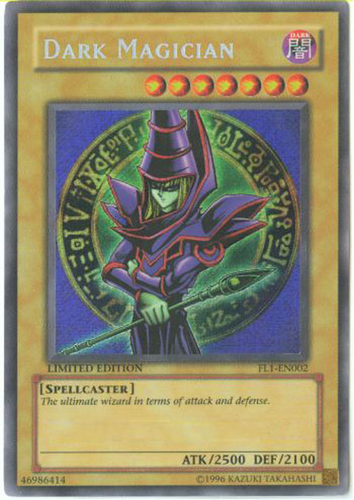 Yu-Gi-Oh Card - FL1-EN002 - DARK MAGICIAN (secret rare holo)
