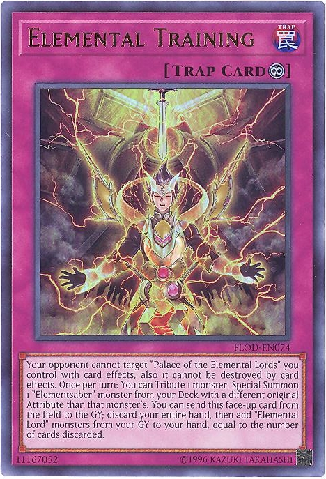 Yu-Gi-Oh Card - FLOD-EN074 - ELEMENTAL TRAINING (ultra rare holo):  BBToyStore.com - Toys, Plush, Trading Cards, Action Figures & Games online  retail store shop sale