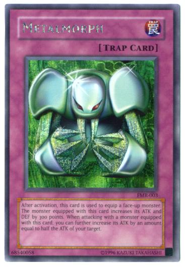 Yu-Gi-Oh Card - FMR-003 - METALMORPH (prismatic secret rare holo)