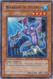 Yu-Gi-Oh Card - FOTB-EN016 - WARRIOR OF ATLANTIS (rare)