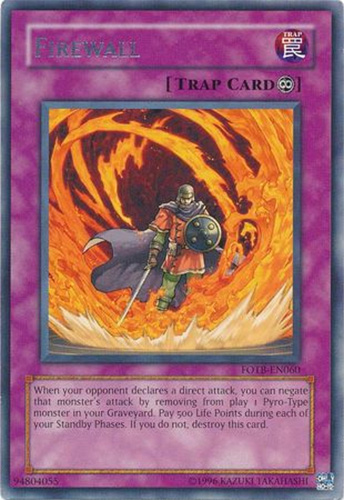 Yu-Gi-Oh Card - FOTB-EN060 - FIREWALL (rare): BBToyStore.com - Toys, Plush,  Trading Cards, Action Figures & Games online retail store shop sale