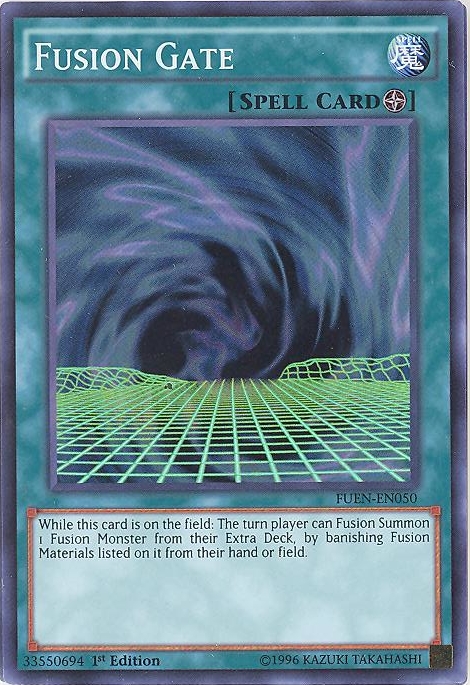 yugioh card fusion gate SDAZ-EN024 Yu-Gi-Oh! may be 1st or Unlimited Edition Fusion Gate Chain Material OTK
