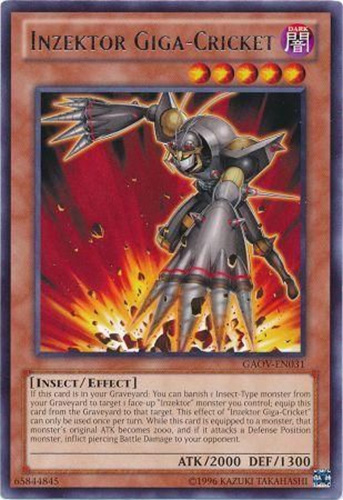 Yu-Gi-Oh Card - GAOV-EN031 - INZEKTOR GIGA-CRICKET (rare): BBToyStore.com - Toys, Plush, Trading Cards, Action Figures & Games online retail store shop sale Yu-Gi-Oh Card - GAOV-EN031 - INZEKTOR GIGA-CRICKET (rare): BBToyStore.com - Toys, Plush, Trading Cards, Action Figures & Games online retail store shop sale