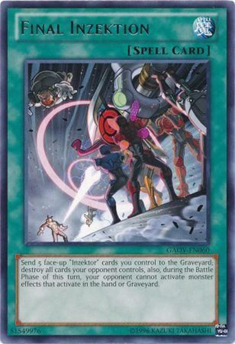 Yu-Gi-Oh Card - GAOV-EN060 - FINAL INZEKTION (rare): BBToyStore.com - Toys,  Plush, Trading Cards, Action Figures & Games online retail store shop sale