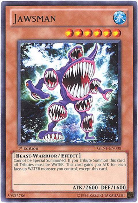 Yu-Gi-Oh Card - GENF-EN008 - JAWSMAN (rare)