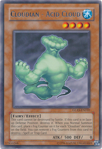 Yu-Gi-Oh Card - GLAS-EN010 - CLOUDIAN - ACID CLOUD (rare)