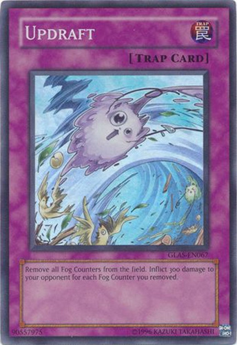 Yu-Gi-Oh Card - GLAS-EN067 - UPDRAFT (super rare holo)