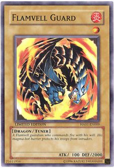Yu-Gi-Oh Card - HA01-EN009 - FLAMVELL GUARD (super rare holo)
