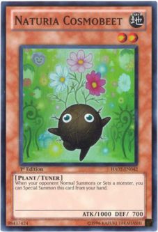 Yu-Gi-Oh Card - HA02-EN042 - NATURIA COSMOBEET (super rare holo)