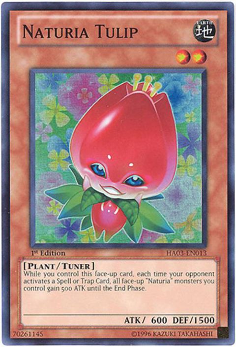 Yu-Gi-Oh Card - HA03-EN013 - NATURIA TULIP (super rare holo)