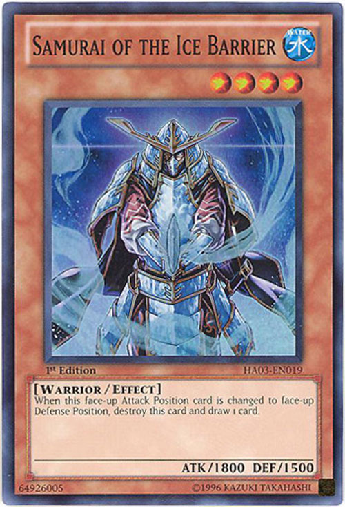 yugioh ice barrier cards Yu-Gi-Oh! - Geomancer of The (HA02-EN047) - Hidden Arsenal 2-1st Edition - Super Rare Samurai of the Ice Barrier Frozen Domain of the Ice
