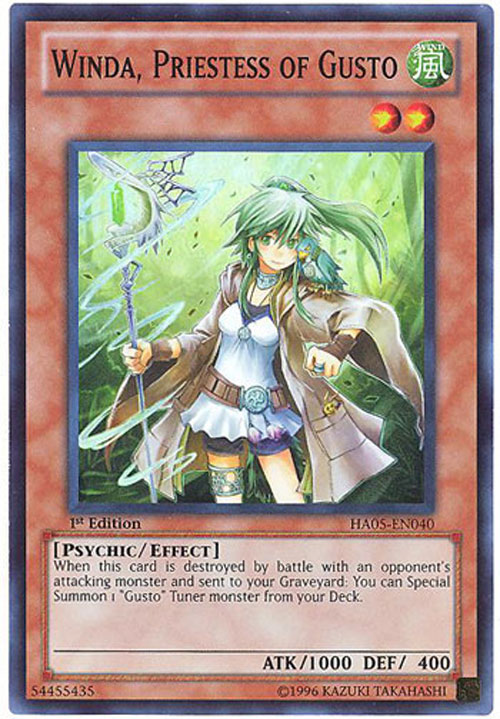 Yu-Gi-Oh Card - HA05-EN040 - WINDA, PRIESTESS OF GUSTO