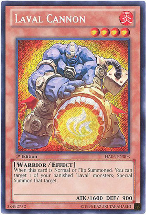 Yu-Gi-Oh Card - HA06-EN003 - LAVAL CANNON (secret rare holo)