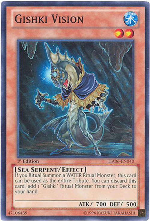 Yu-Gi-Oh Card - HA06-EN040 - GISHKI VISION (super rare holo)