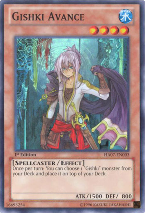Yu-Gi-Oh Card - HA07-EN003 - GISHKI AVANCE (super rare holo)