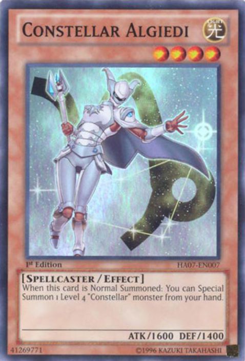 Yu-Gi-Oh Card - HA07-EN007 - CONSTELLAR ALGIEDI (super rare holo)