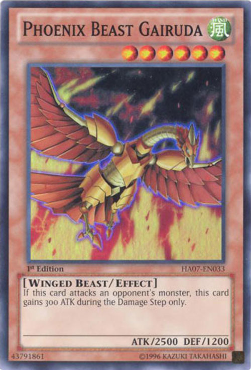 Yu-Gi-Oh Card - HA07-EN033 - PHOENIX BEAST GAIRUDA (super rare holo)