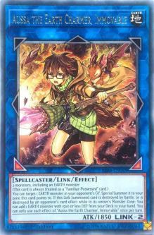 Yu-Gi-Oh Card - IGAS-EN048 - AUSSA THE EARTH CHARMER, IMMOVABLE (rare)