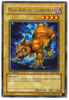 Yu-Gi-Oh Card - IOC-057 - MAD DOG OF DARKNESS (rare)