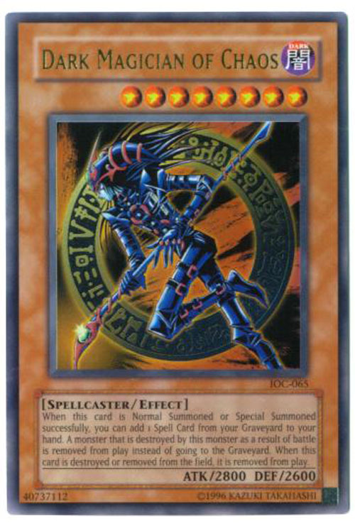 Yu-Gi-Oh Card - IOC-065 - DARK MAGICIAN OF CHAOS (ultra rare holo)