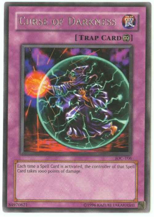 Yu-Gi-Oh Card - IOC-106 - CURSE OF DARKNESS (rare)